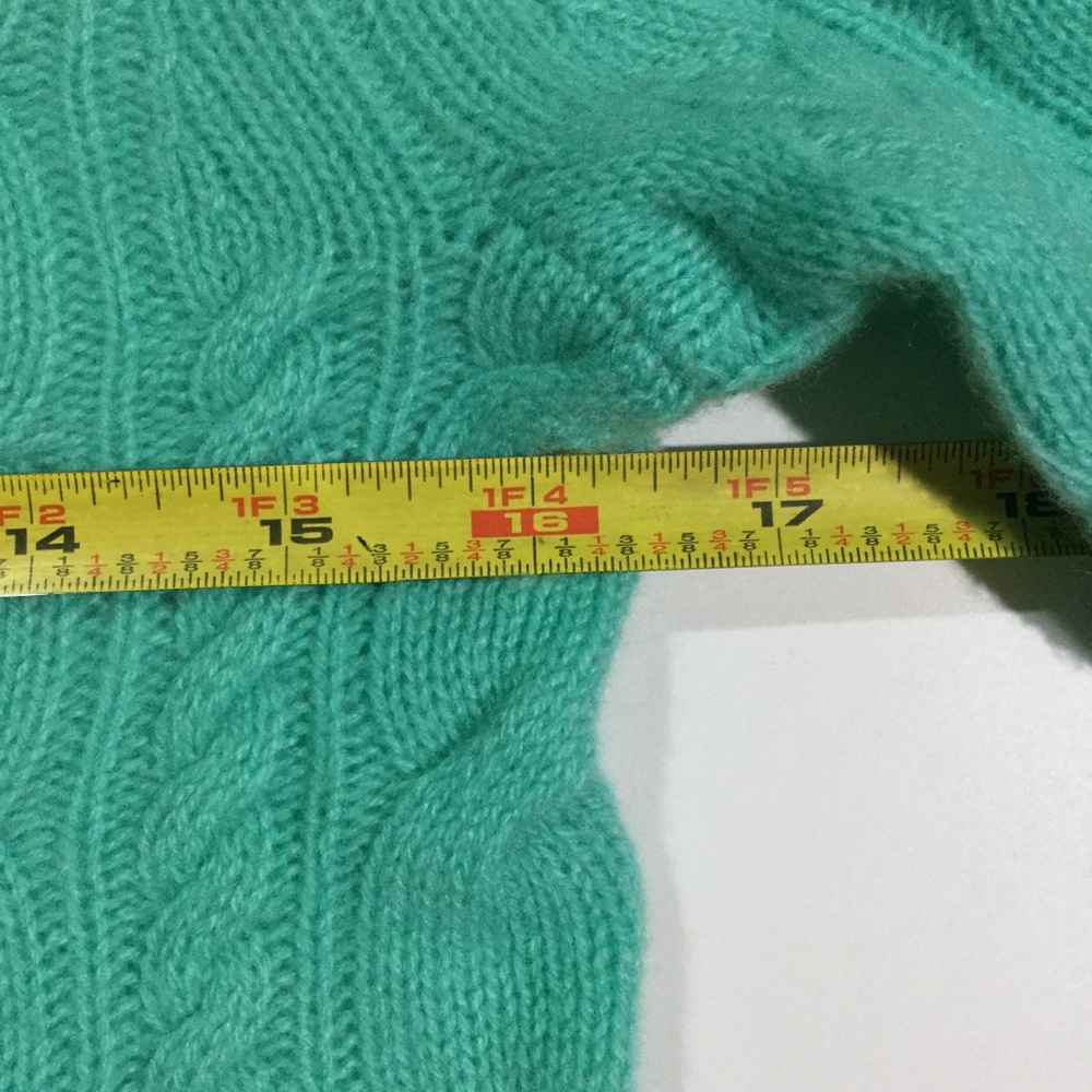 J.Crew Sz S 100% Italian Cashmere Cable Sweater - Picture 6 of 8